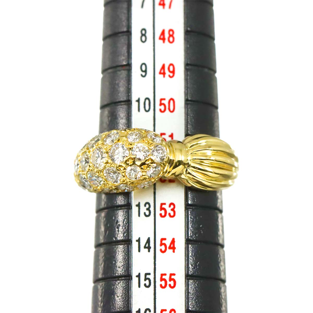 Diamond 1.56ct Ring 18K YG Yellow Gold 750 5.75-6(US)