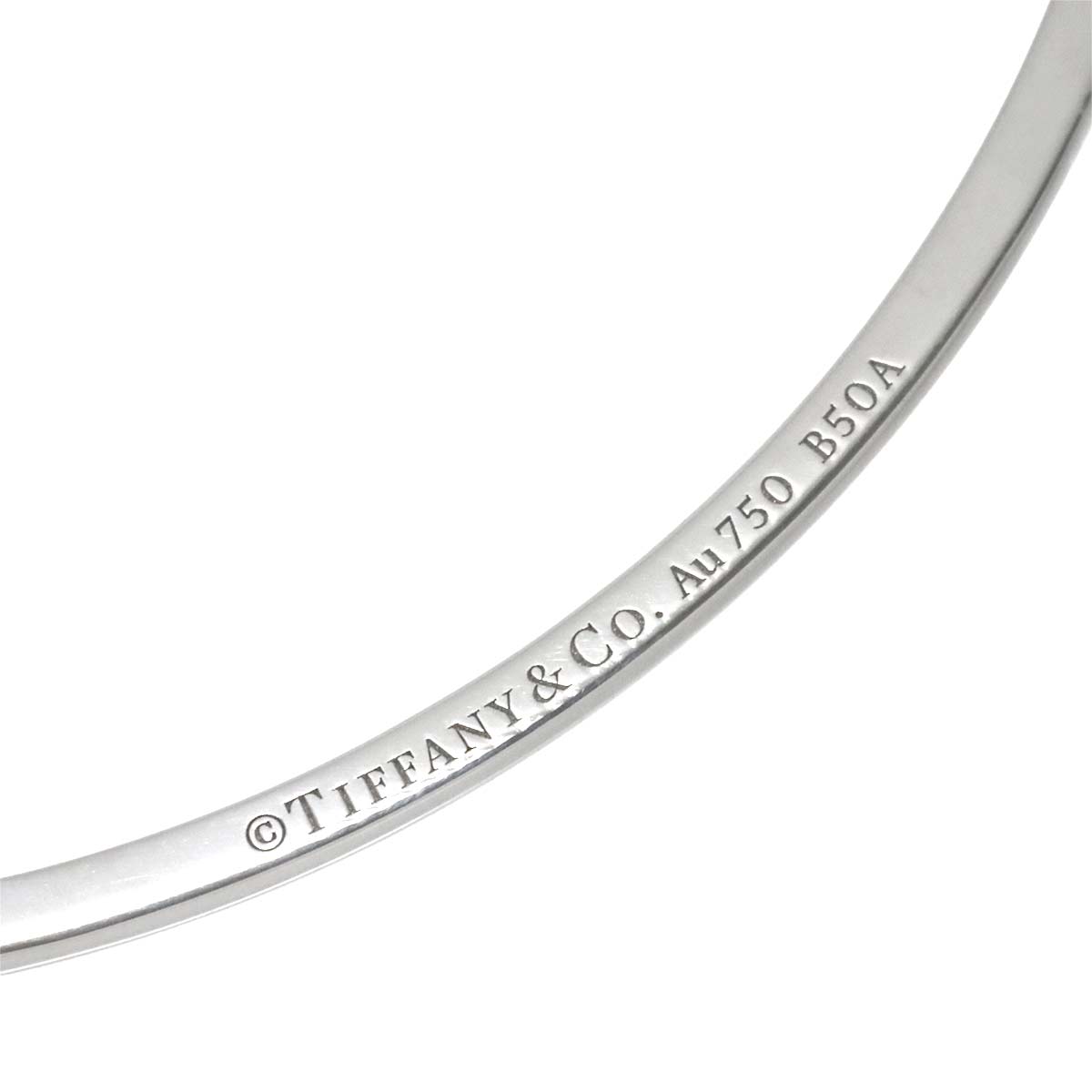 T Smile Diamond Necklace SM 18K White Gold 750