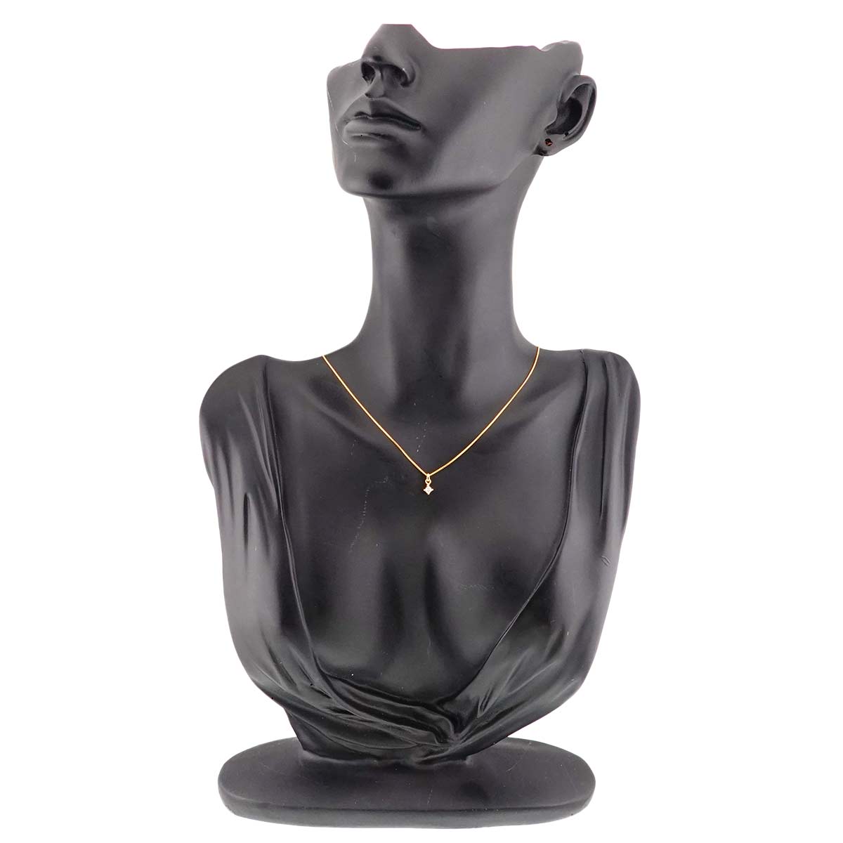 Diamond 0.05ct Necklace 18K YG Yellow Gold 750