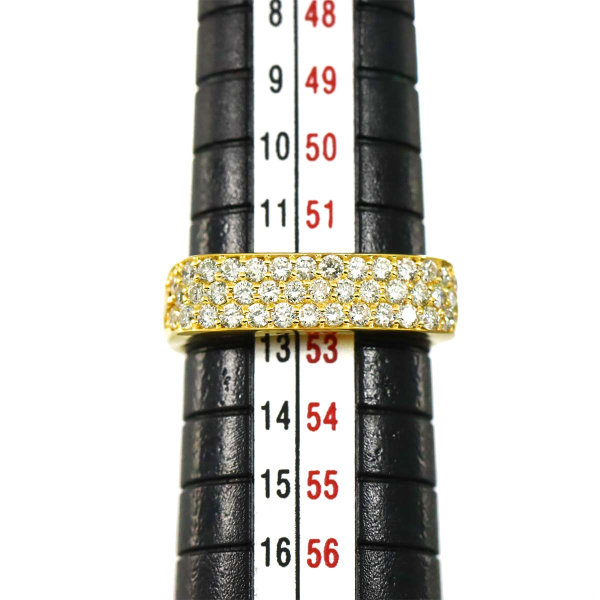 Diamond 0.75ct Ring 18K YG Yellow Gold 750 6(US)