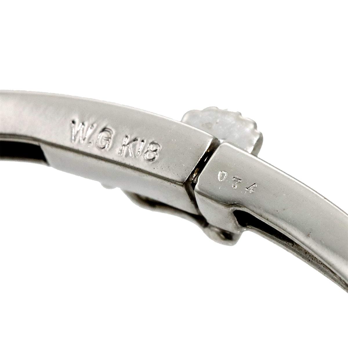 Diamond 0.74ct Bracelet 18K K18 WG White Gold 750