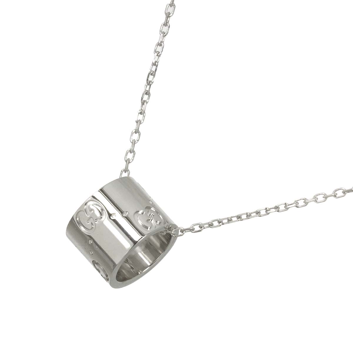 Icon Necklace 18K White Gold 750
