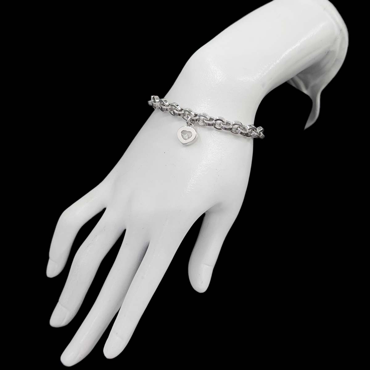 Happy Heart Diamond Bracelet 18K WG 750