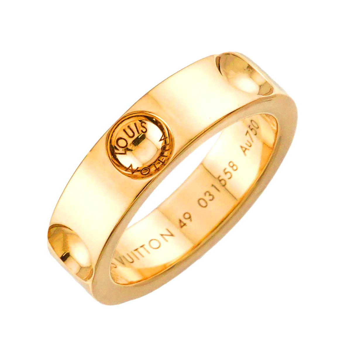 Petite Berg Anplant Ring 18K YG 750 size49 4.75-5(US)