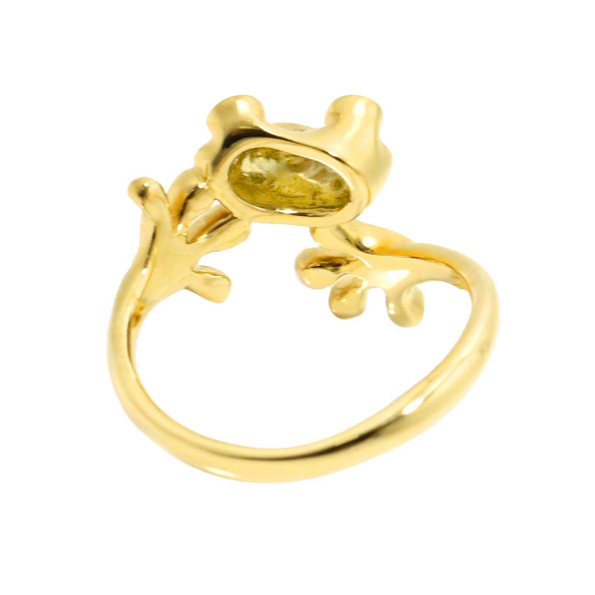 Ruby 0.08ct  Ring 18K Yellow Gold 750 5.5-5.75(US)