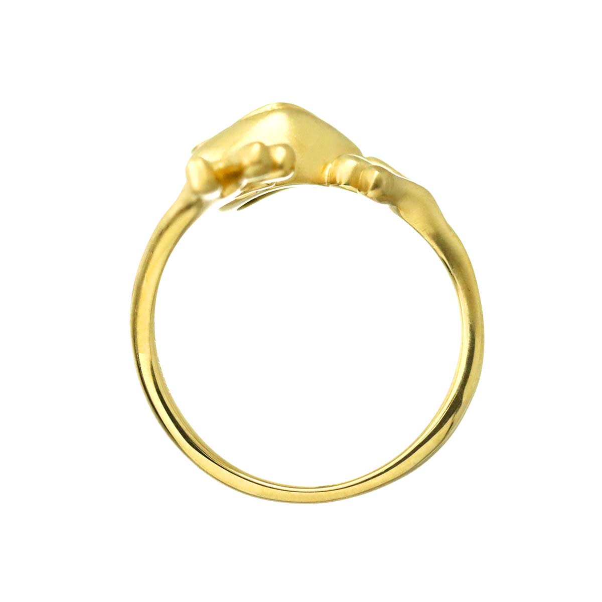 Ruby 0.08ct  Ring 18K Yellow Gold 750 5.5-5.75(US)