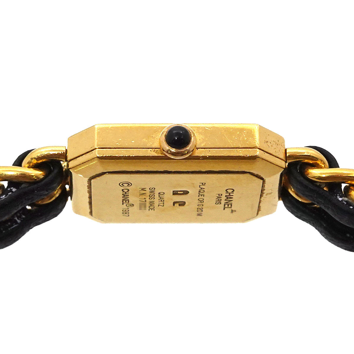 Premiere Size L H0001 Vintage Quartz Black Dial Ladies Watch