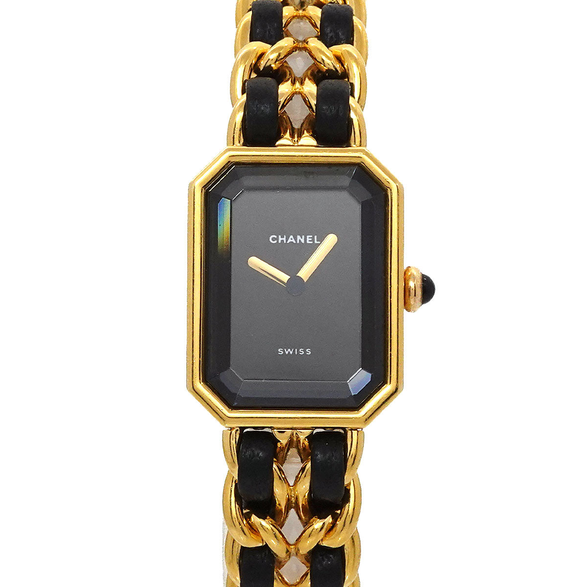 Premiere Size L H0001 Vintage Quartz Black Dial Ladies Watch