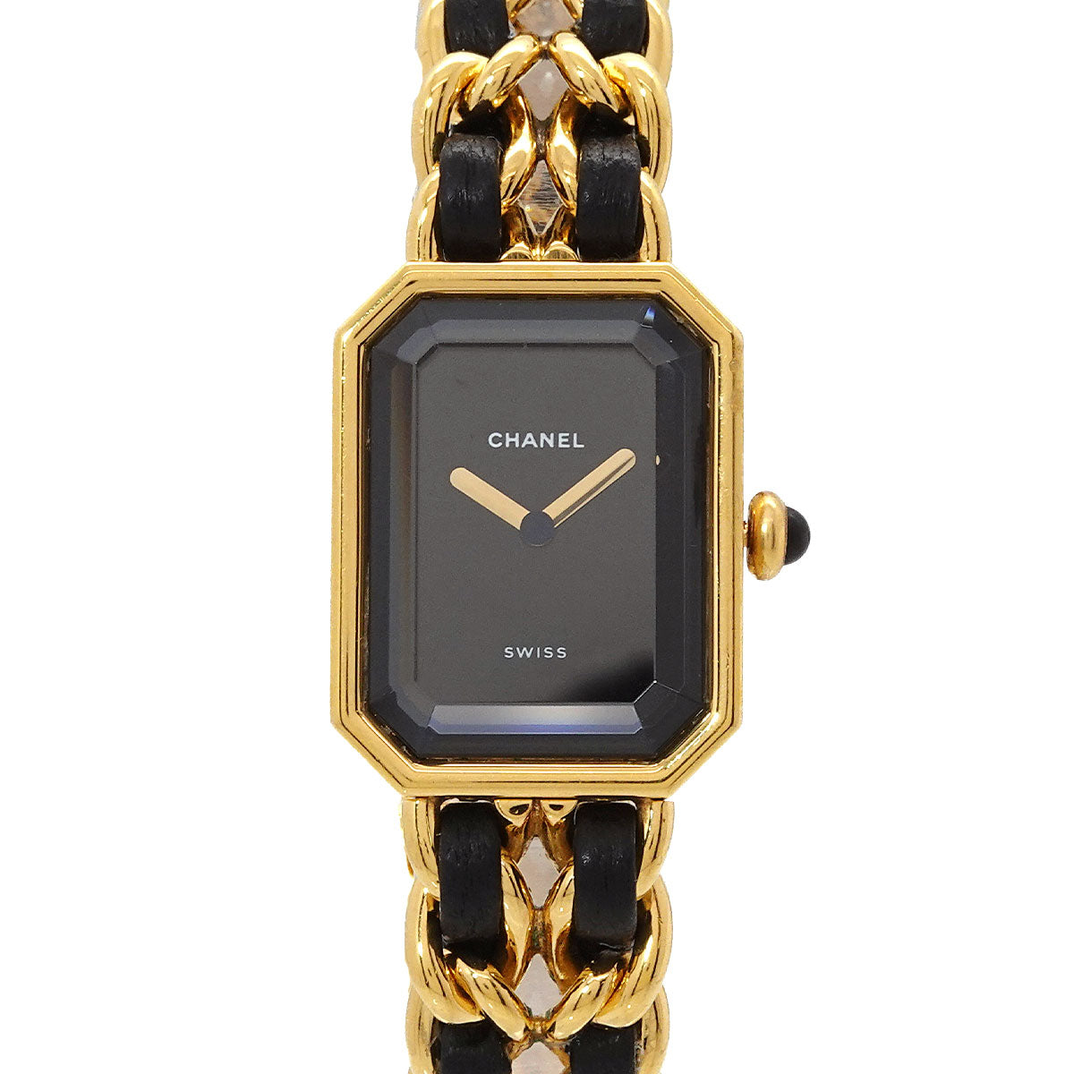 Premiere Size L H0001 Vintage Quartz Black Dial Ladies Watch