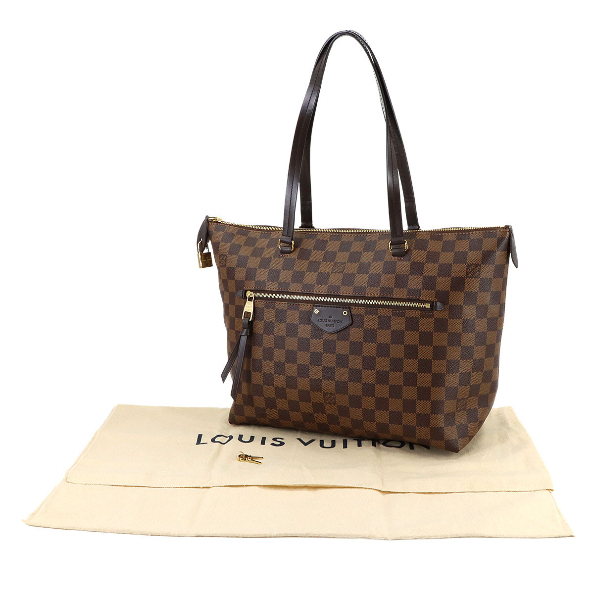 Damier Iena MM Tote Bag Ebene N41013 Purse