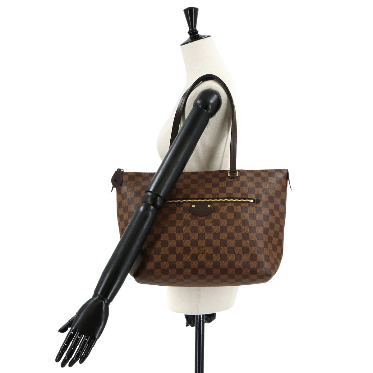 Damier Iena MM Tote Bag Ebene N41013 Purse