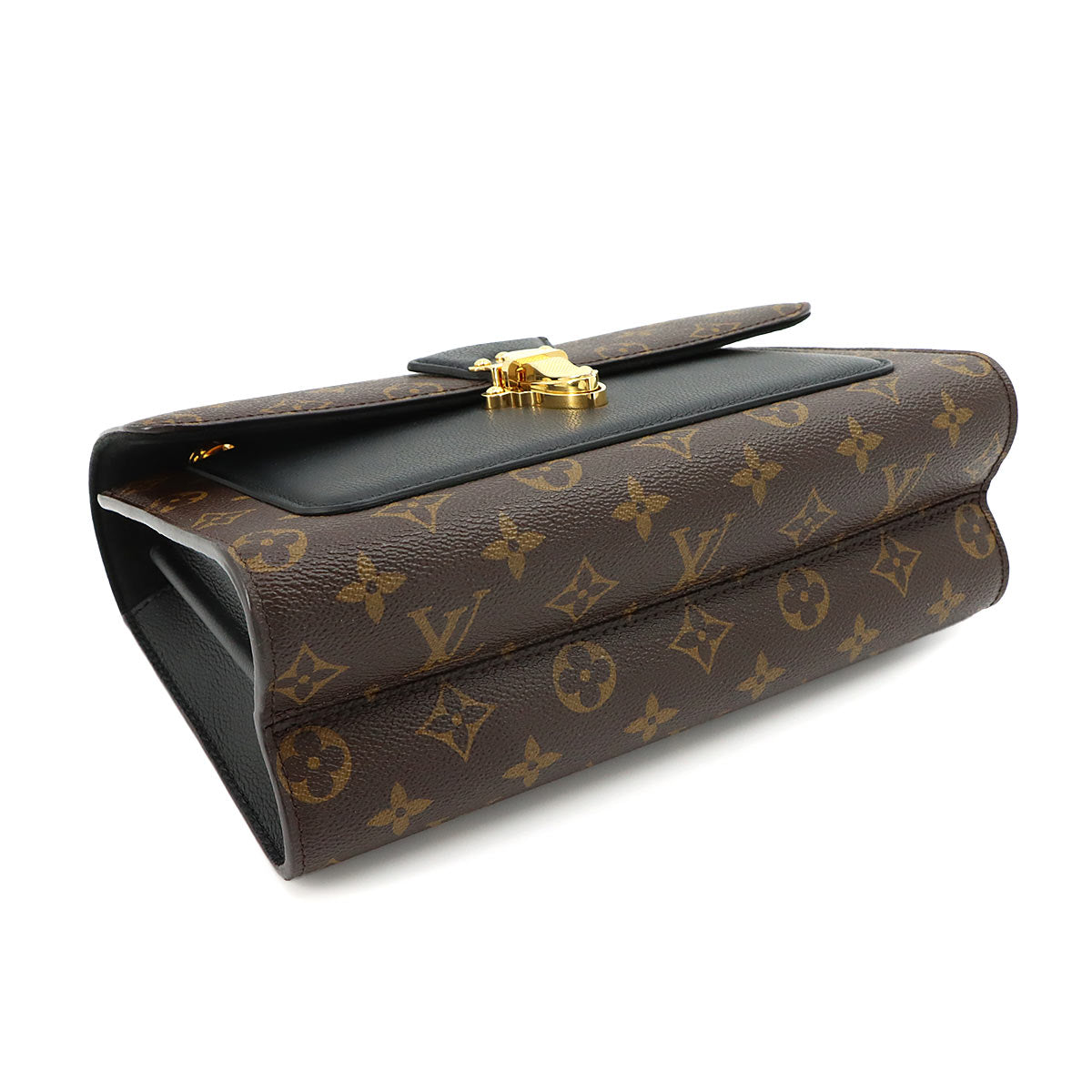Monogram Victoire Shoulder Bag Leather Noir M41730