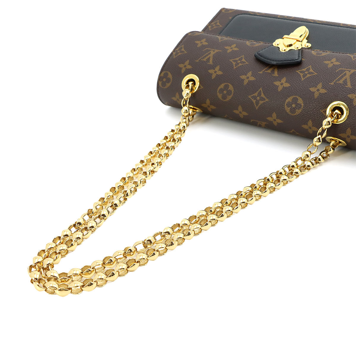Monogram Victoire Shoulder Bag Leather Noir M41730