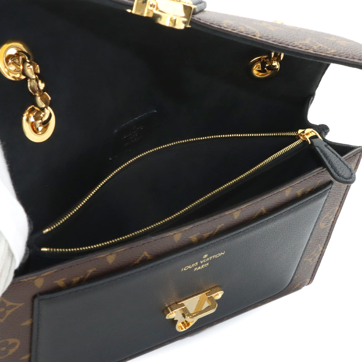 Monogram Victoire Shoulder Bag Leather Noir M41730