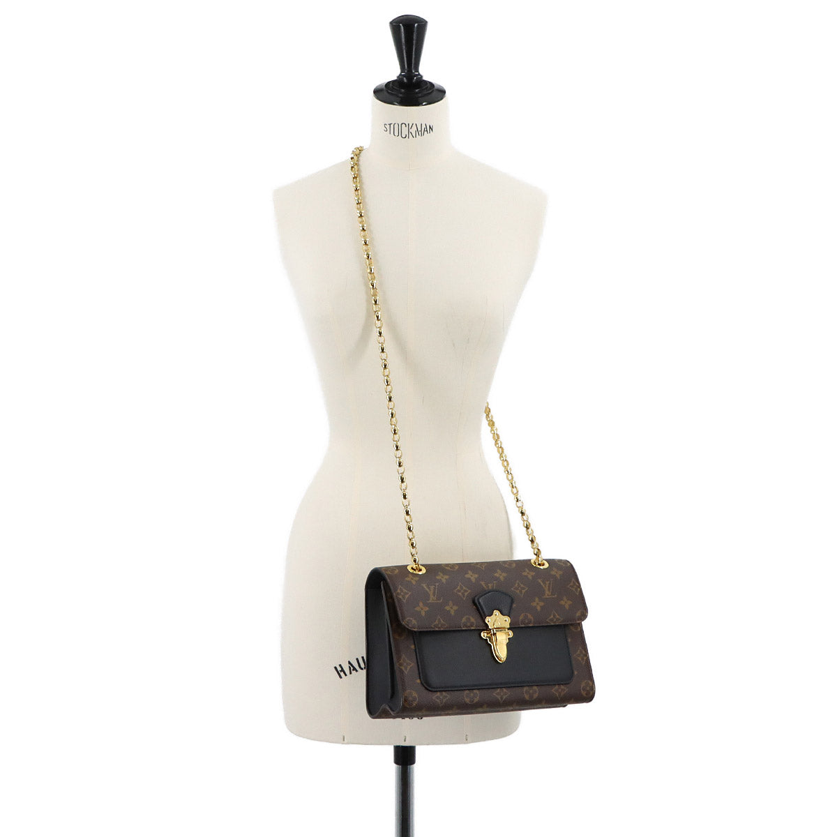 Monogram Victoire Shoulder Bag Leather Noir M41730