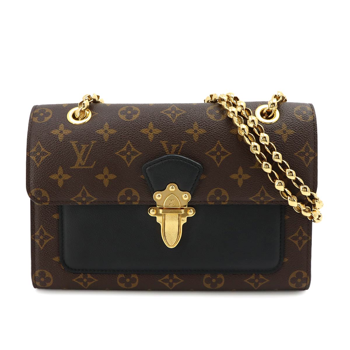 Monogram Victoire Shoulder Bag Leather Noir M41730