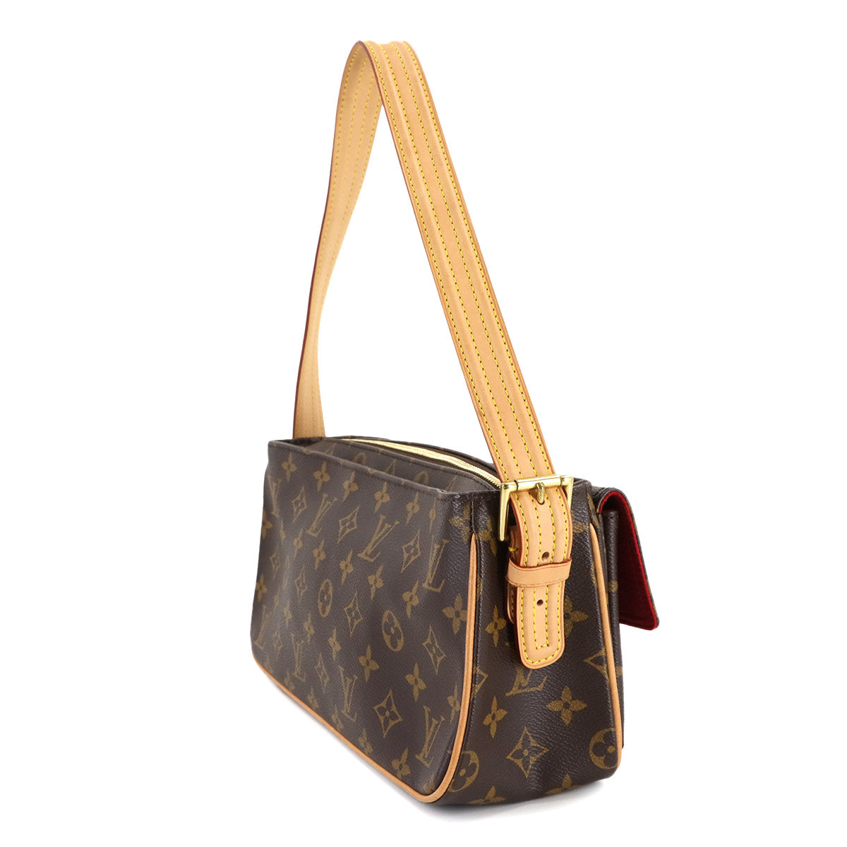 Monogram Viva Cite MM Shoulder Bag Brown M51164 Purse