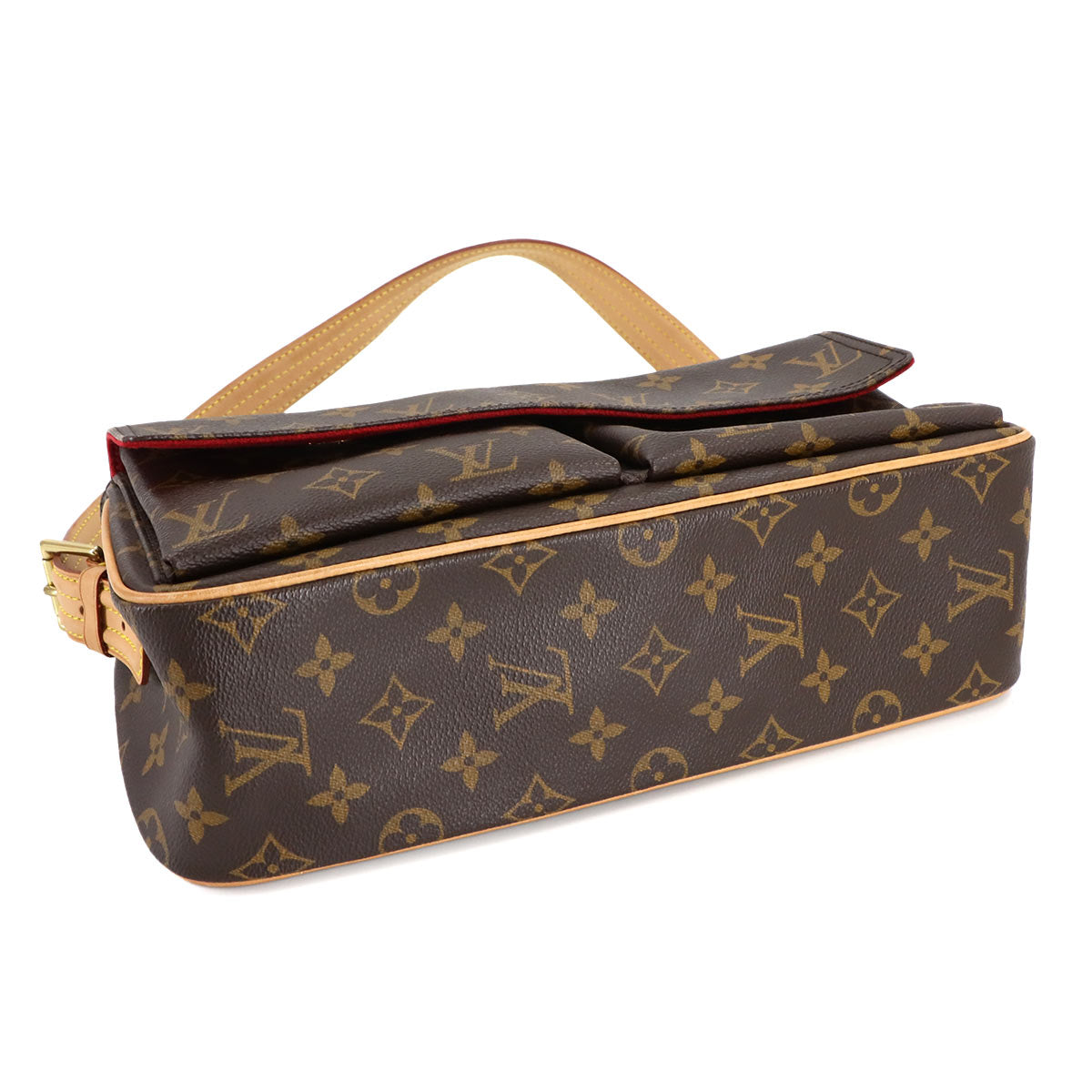 Monogram Viva Cite MM Shoulder Bag Brown M51164 Purse