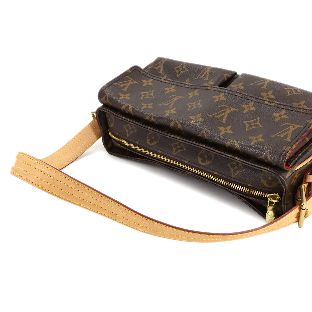 Monogram Viva Cite MM Shoulder Bag Brown M51164 Purse