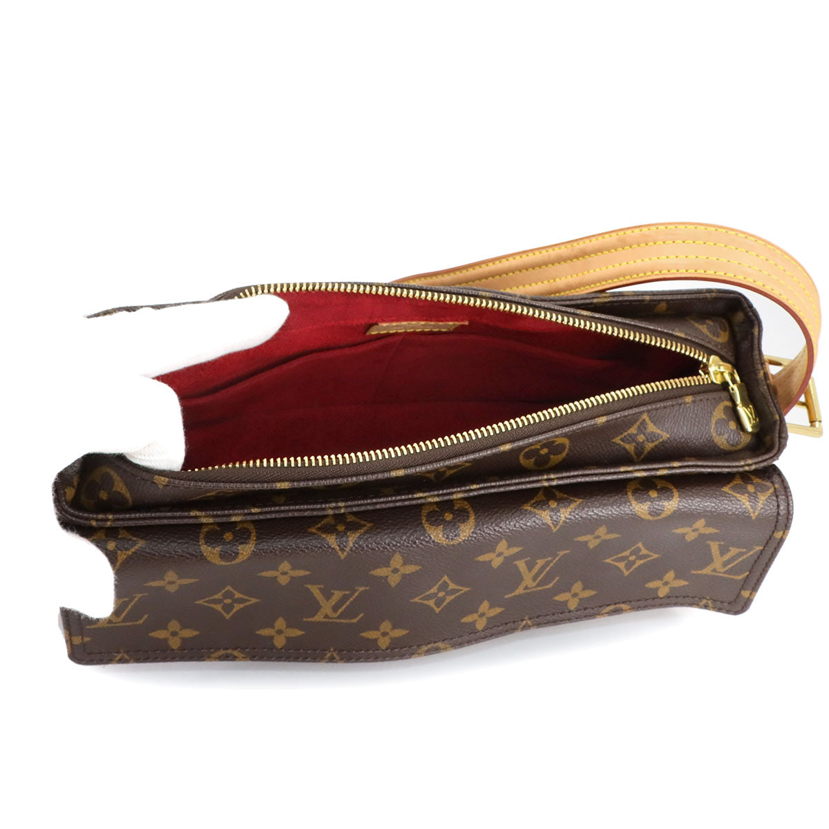 Monogram Viva Cite MM Shoulder Bag Brown M51164 Purse