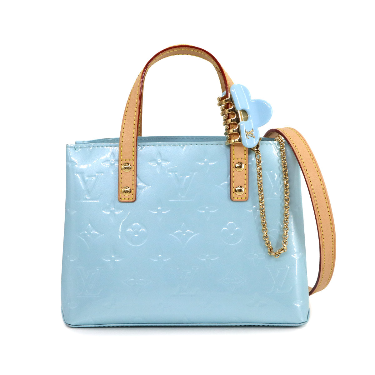 LV Remix Vernis Reede PM Hand Shoulder Bag Blue M24144