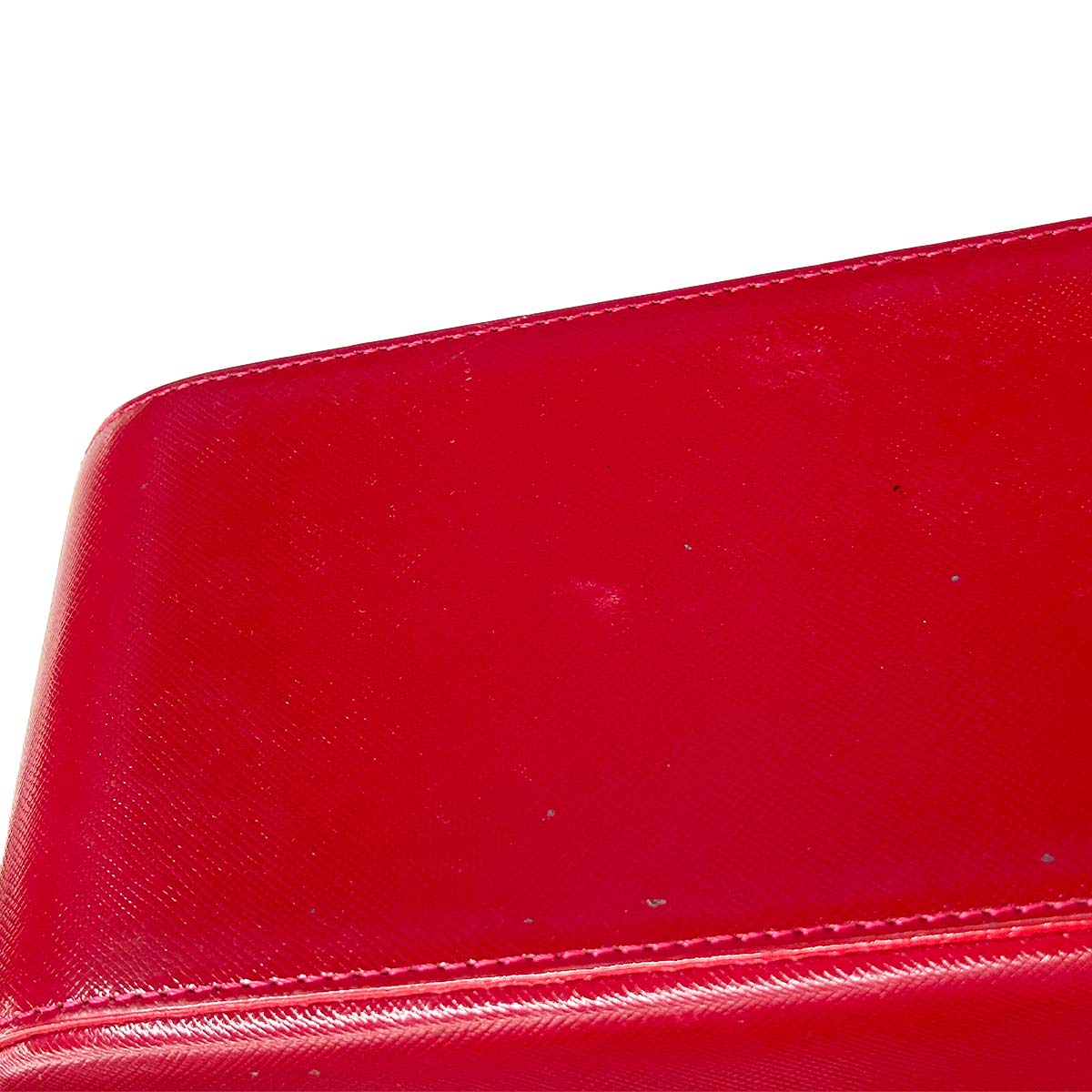 Tote Bag Canvas Leather Beige Red Purse