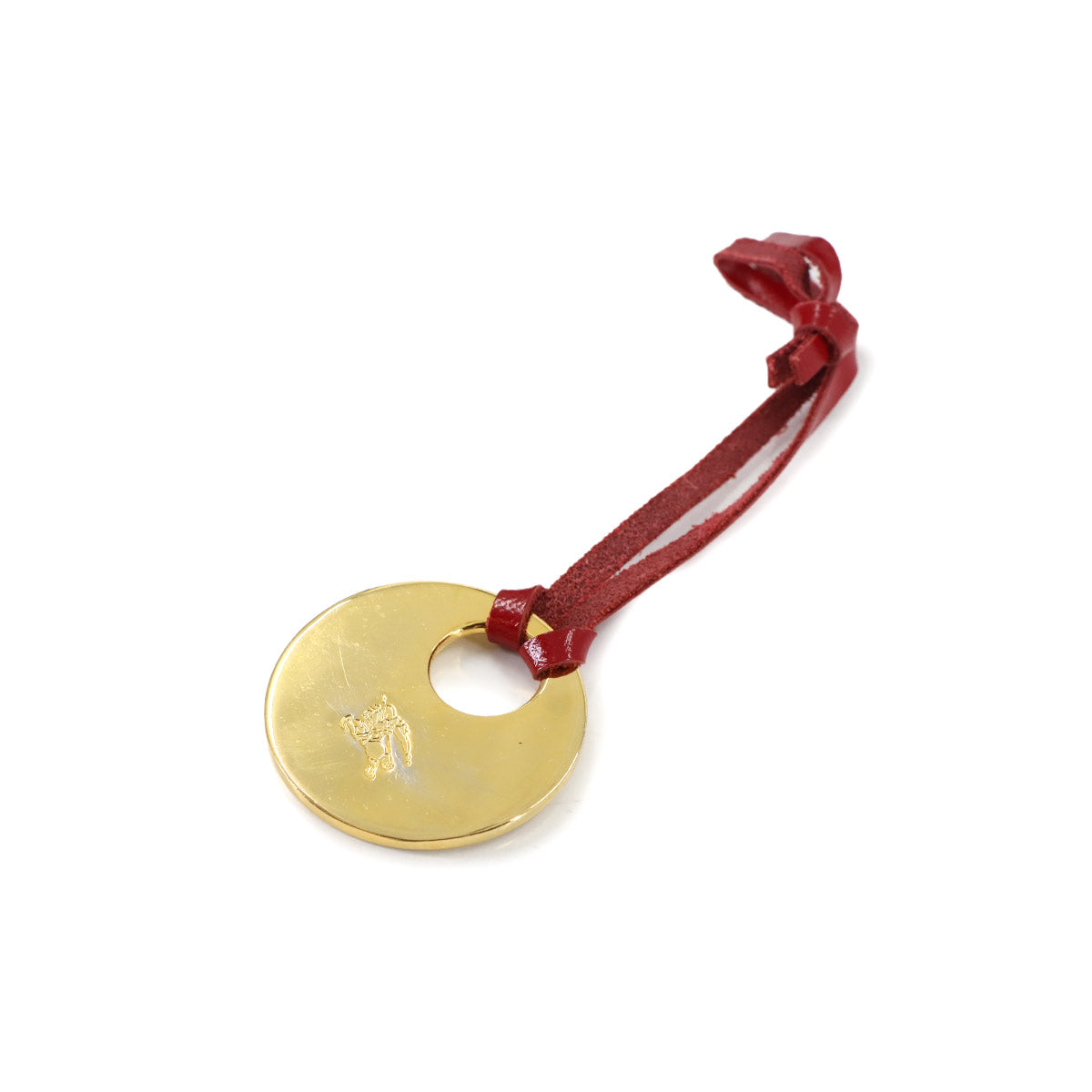 Tote Bag Canvas Leather Beige Red Purse