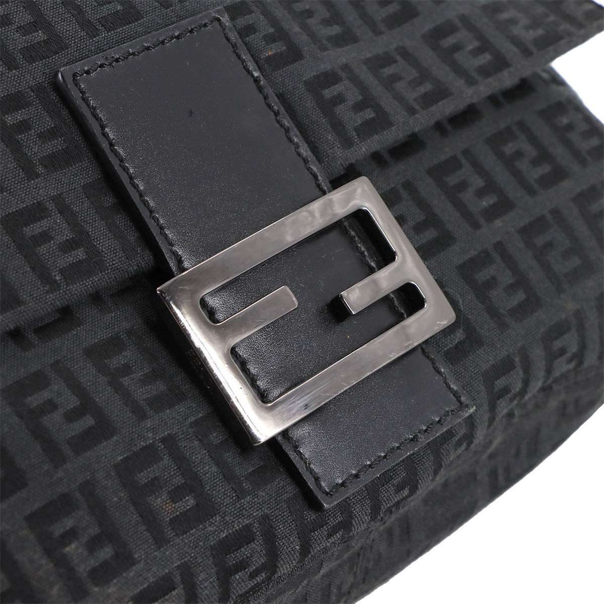 Zucchino Mamma Baguette Shoulder Bag Canvas Black 8BR001