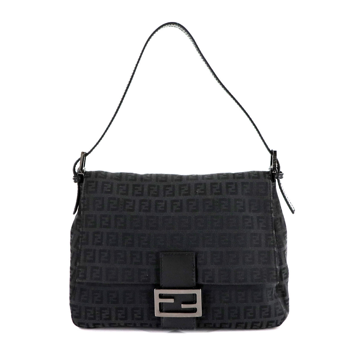 Zucchino Mamma Baguette Shoulder Bag Canvas Black 8BR001