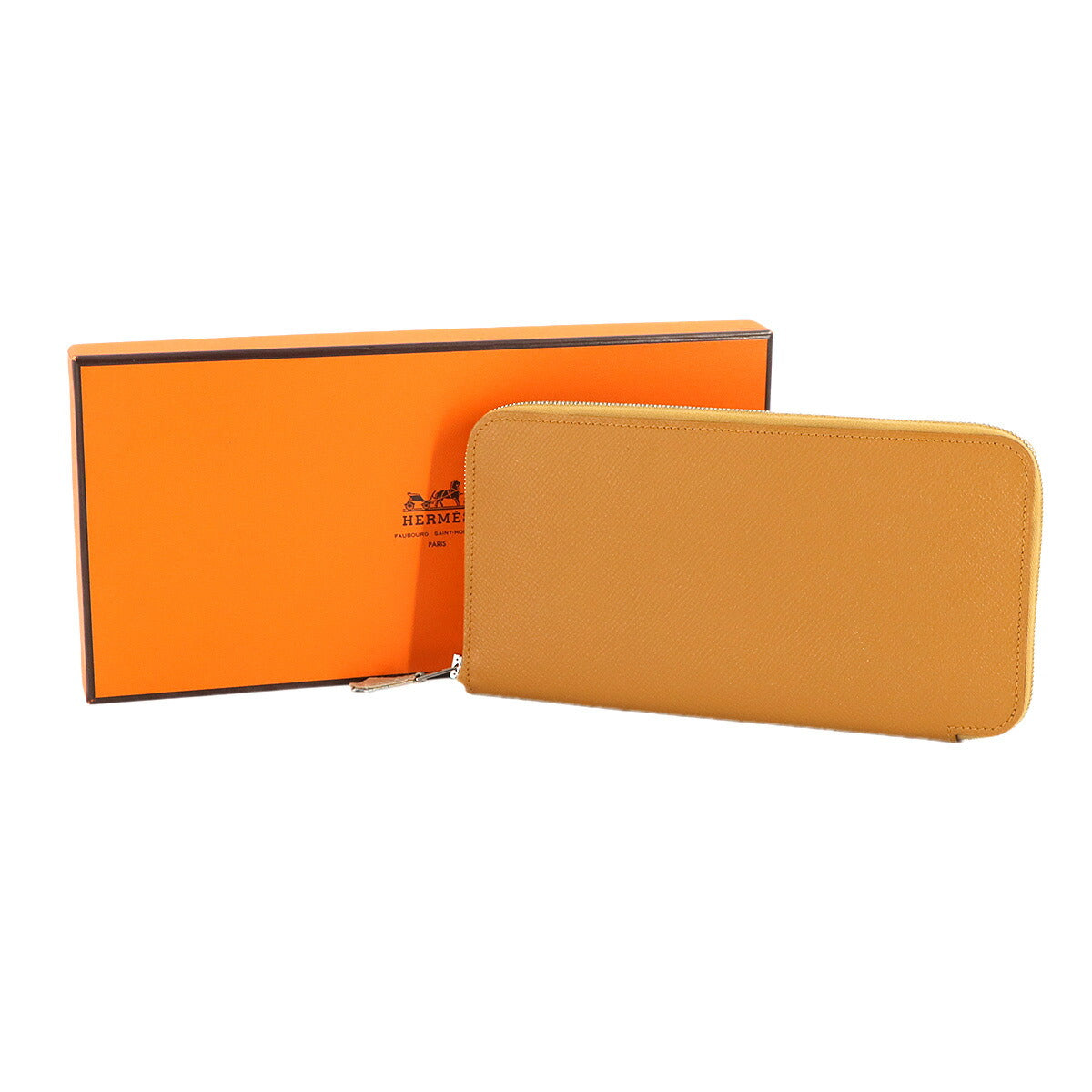 Azapp Long Silkin Long Wallet Epsom Carmel Purse