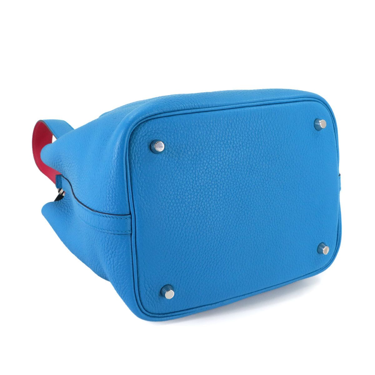 Picotin Lock Eclat MM Hand Bag Traurillon Clemence Blue Fride