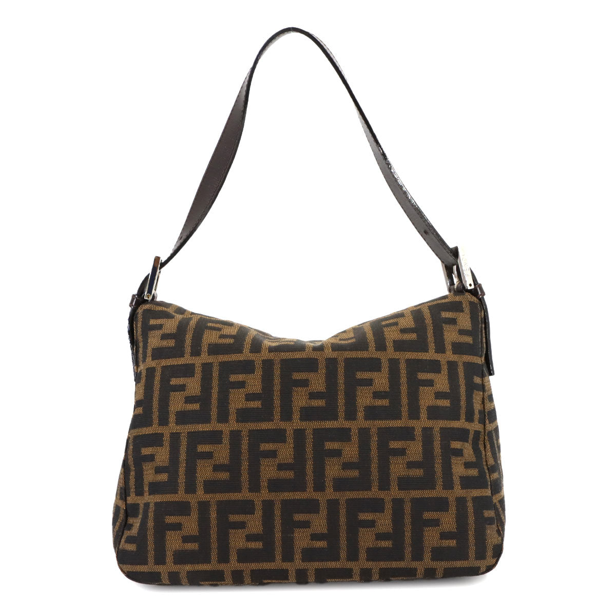 Zucca Mamma Baguette Shoulder Bag Canvas Leather Brown 264260