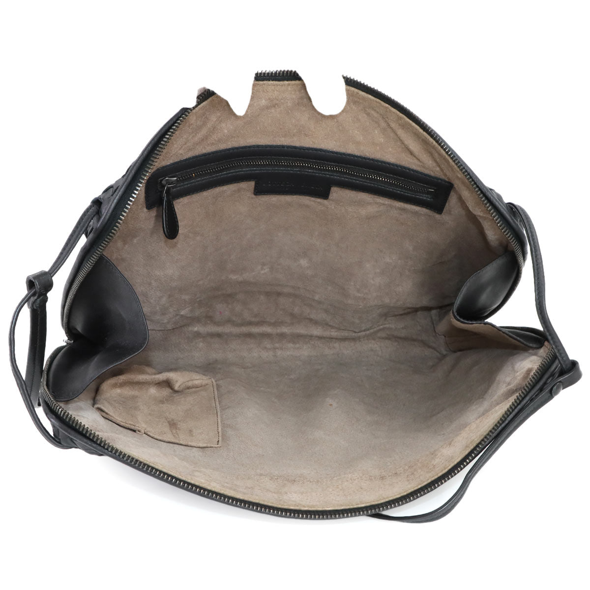 Intrecciato Nodini Shoulder Bag Leather Black