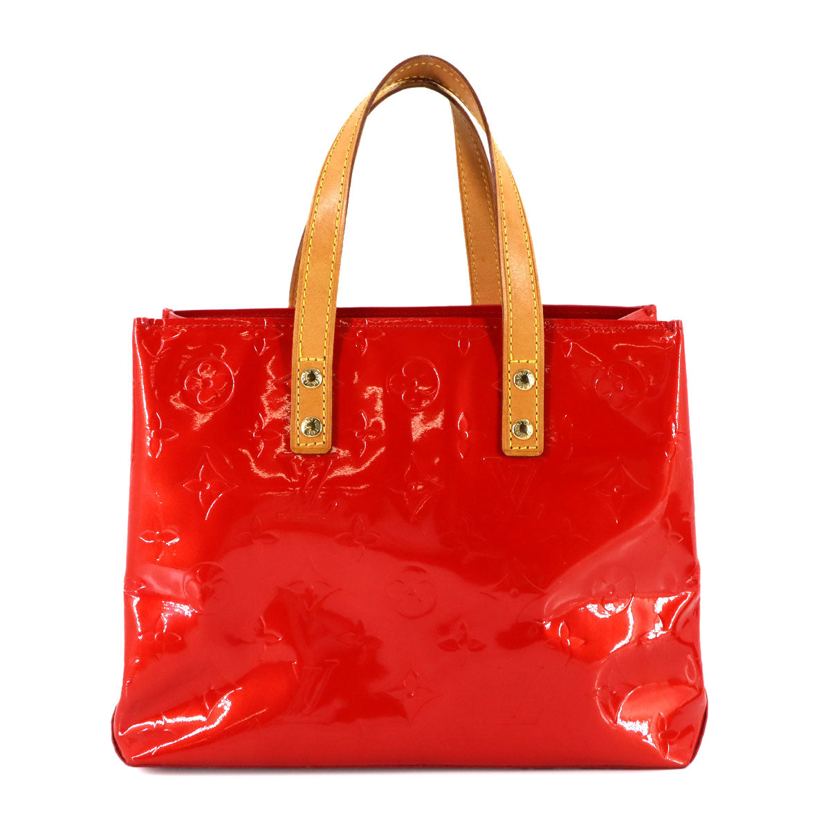 Vernis Reede PM Hand Bag Leather Rouge Red M91088