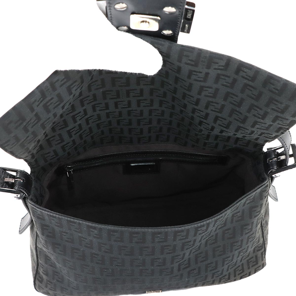 Zucchino Mamma Baguette Shoulder Bag Canvas Black 8BR001