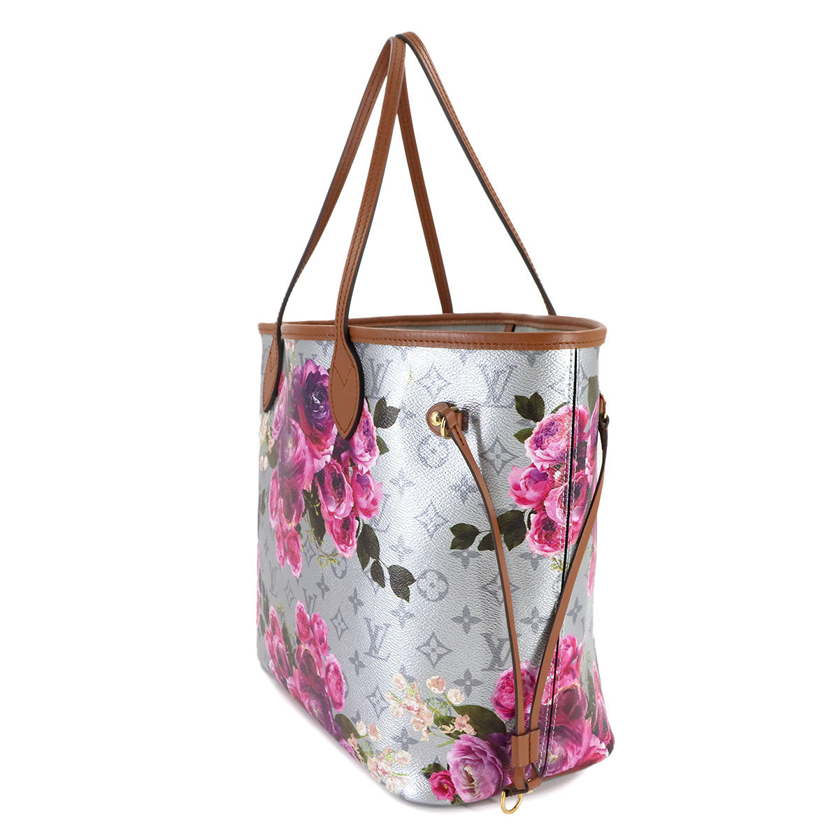 LV Garden Neverfull MM Tote Bag Silver M21352 Purse