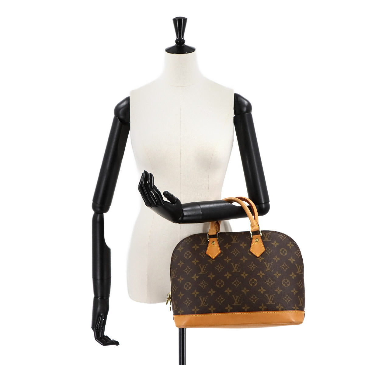 Monogram Alma Hand Bag Brown M51130 Purse