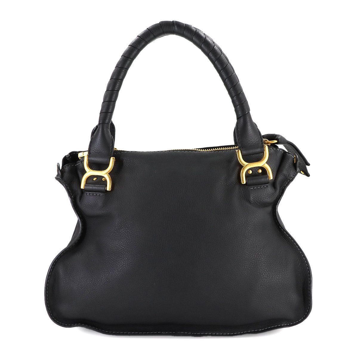 Marcie Hand Shoulder Bag Leather Black Purse
