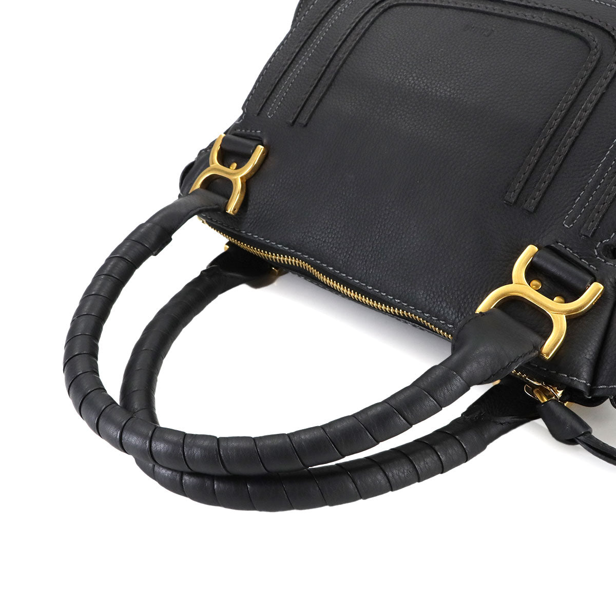 Marcie Hand Shoulder Bag Leather Black Purse