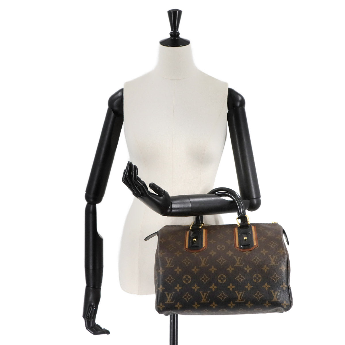 Monogram Mirage Speedy 30 Hand Bag Brown Black M95587