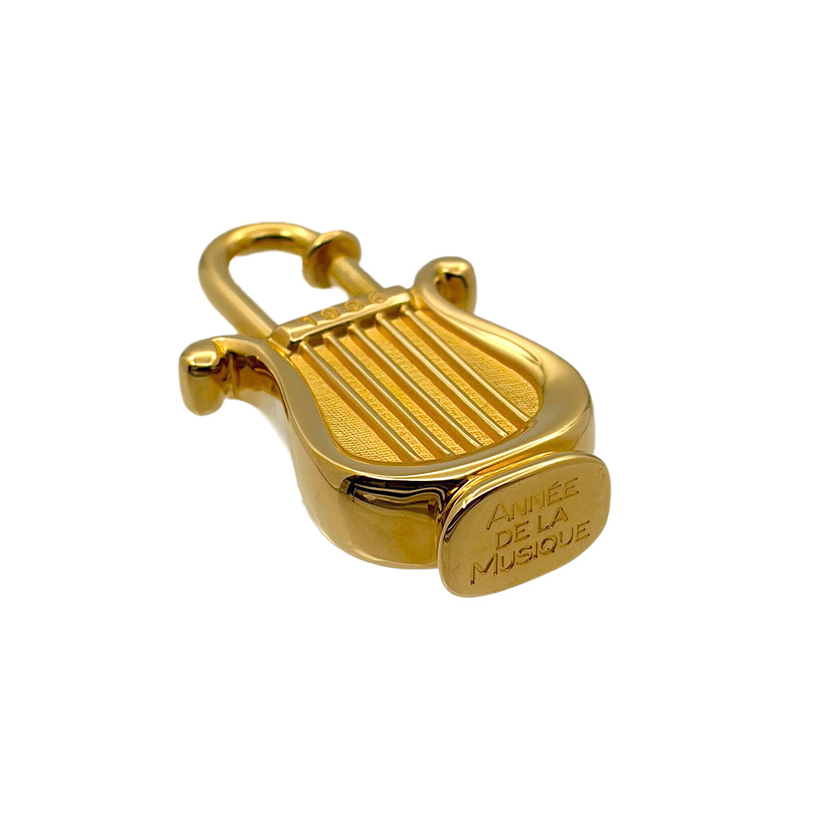 Cadena Charm ANNEE DE LA MUSIQUE 1996 Limited Harp Gold