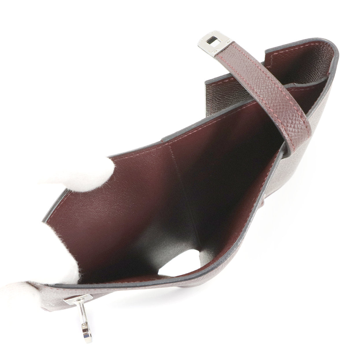 Kelly Wallet Medium Veau Epsom Bordeaux Purse