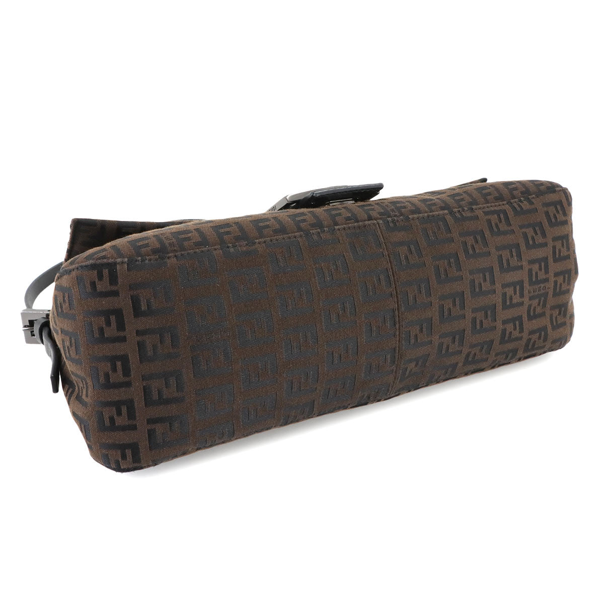 Zucchino Mamma Baguette Shoulder Bag Canvas Leather Brown 8BR181