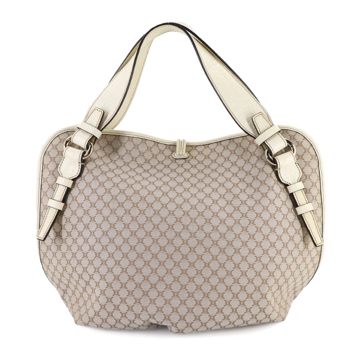 Bittersweet Tote Bag Canvas Leather Beige Purse