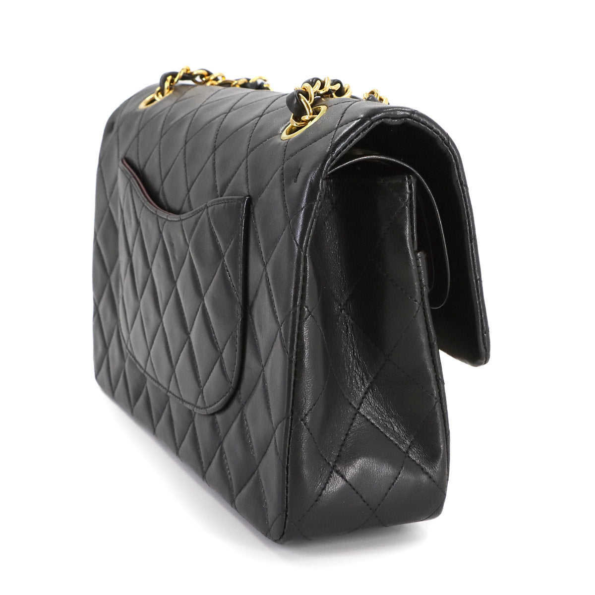 Matelasse 25 Chain Shoulder Bag Leather Black A01112 11.12