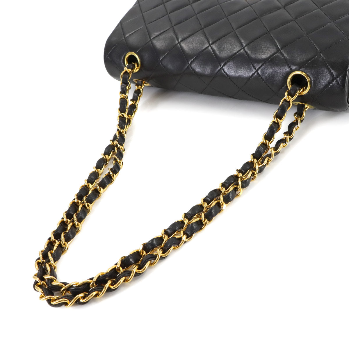 Matelasse 25 Chain Shoulder Bag Leather Black A01112 11.12