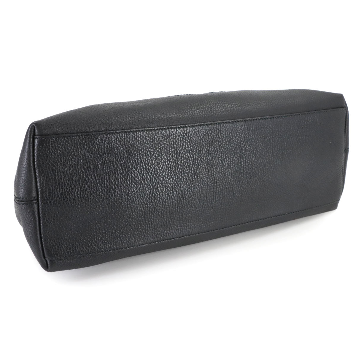 Interlocking G Soho Chain Tote Bag Leather Black 536196 Purse