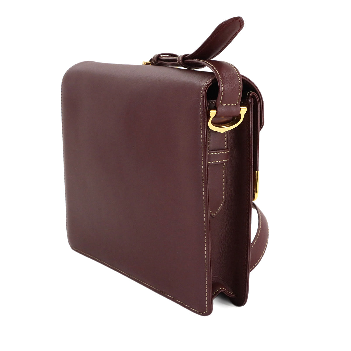 Must Line Shoulder Bag Leather Bordeaux Purse