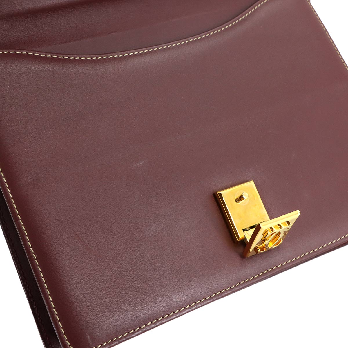 Must Line Shoulder Bag Leather Bordeaux Purse