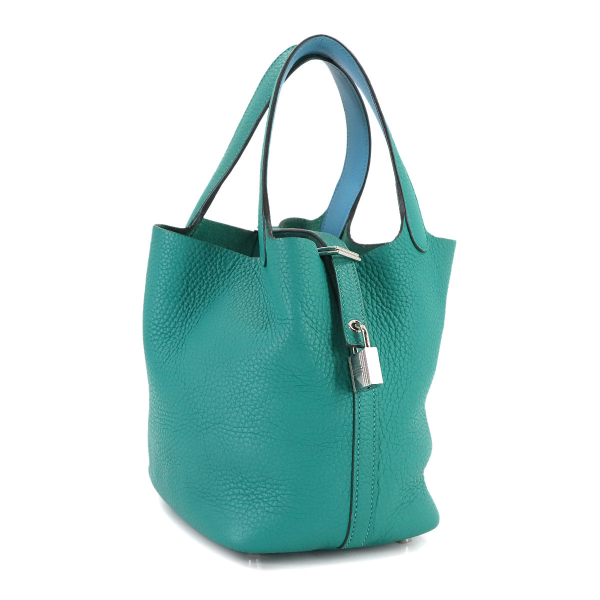 Picotin Lock Eclat PM Hand Bag Taurillon Clemence Vert Verone